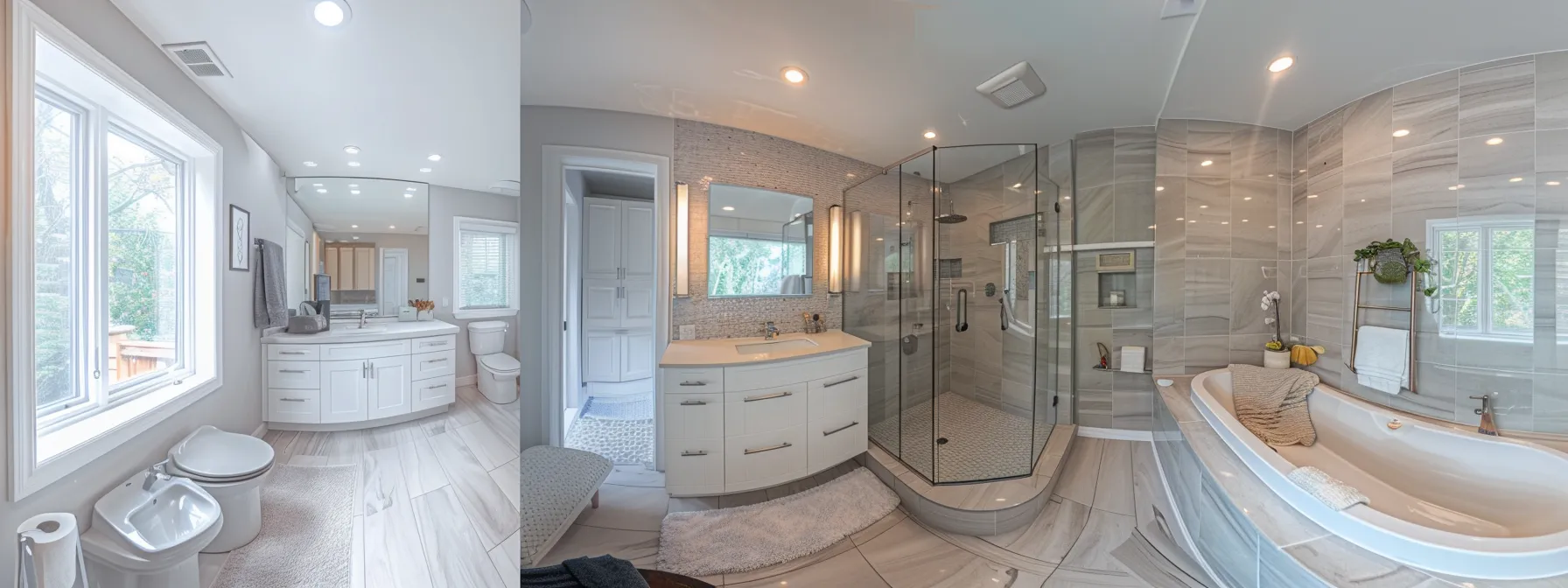 a newly resurfaced bathroom with modern fixtures and a fresh coat of paint, creating a sleek and appealing space for potential buyers.