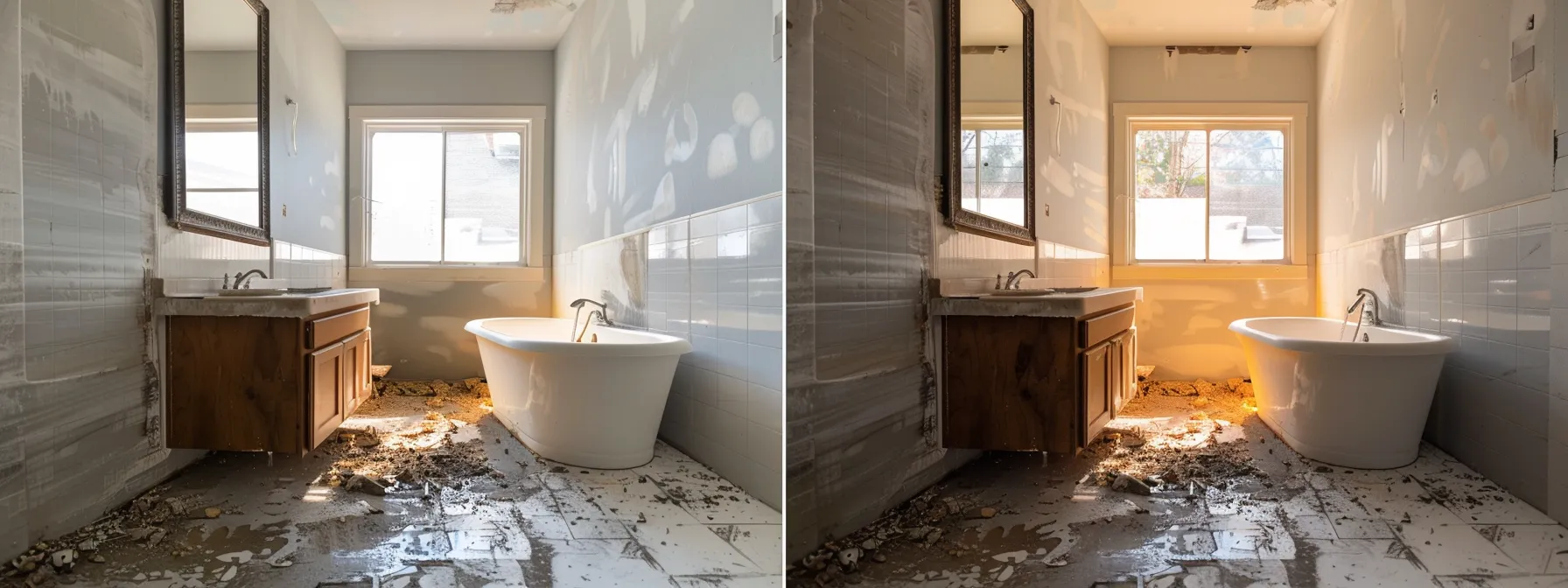 a bathroom being resurfaced with a cost-effective approach to maximize budget and quality.