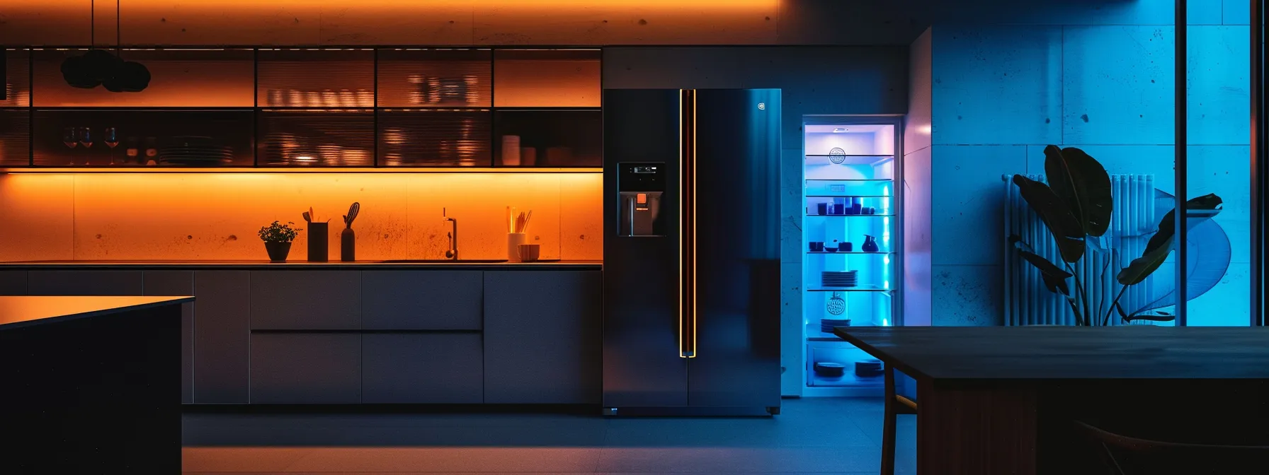 a modern refrigerator with innovative energy-saving features and sleek design.