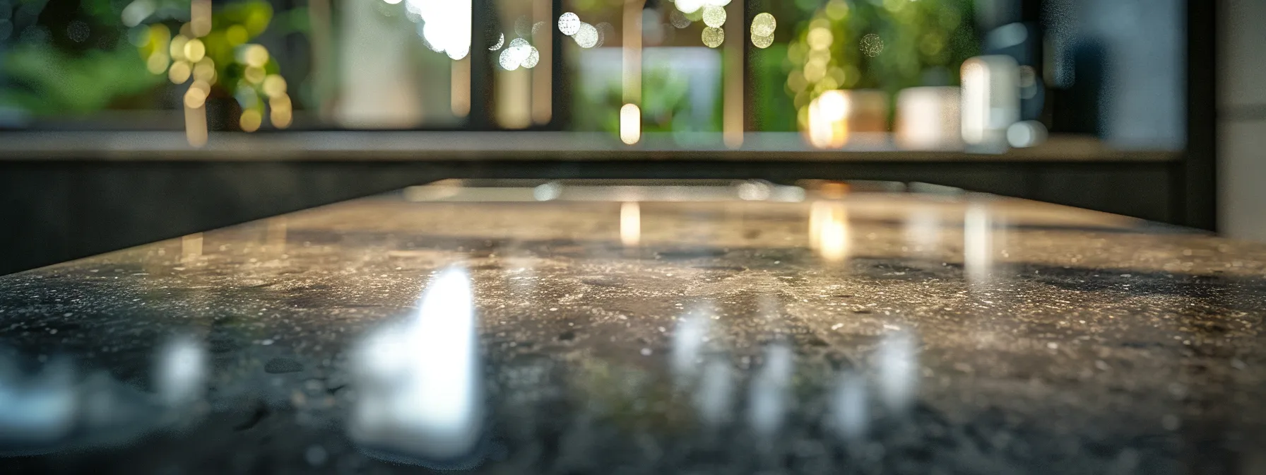 a sleek, newly resurfaced granite countertop gleaming under the light, showcasing the three key techniques for extending lifespan.